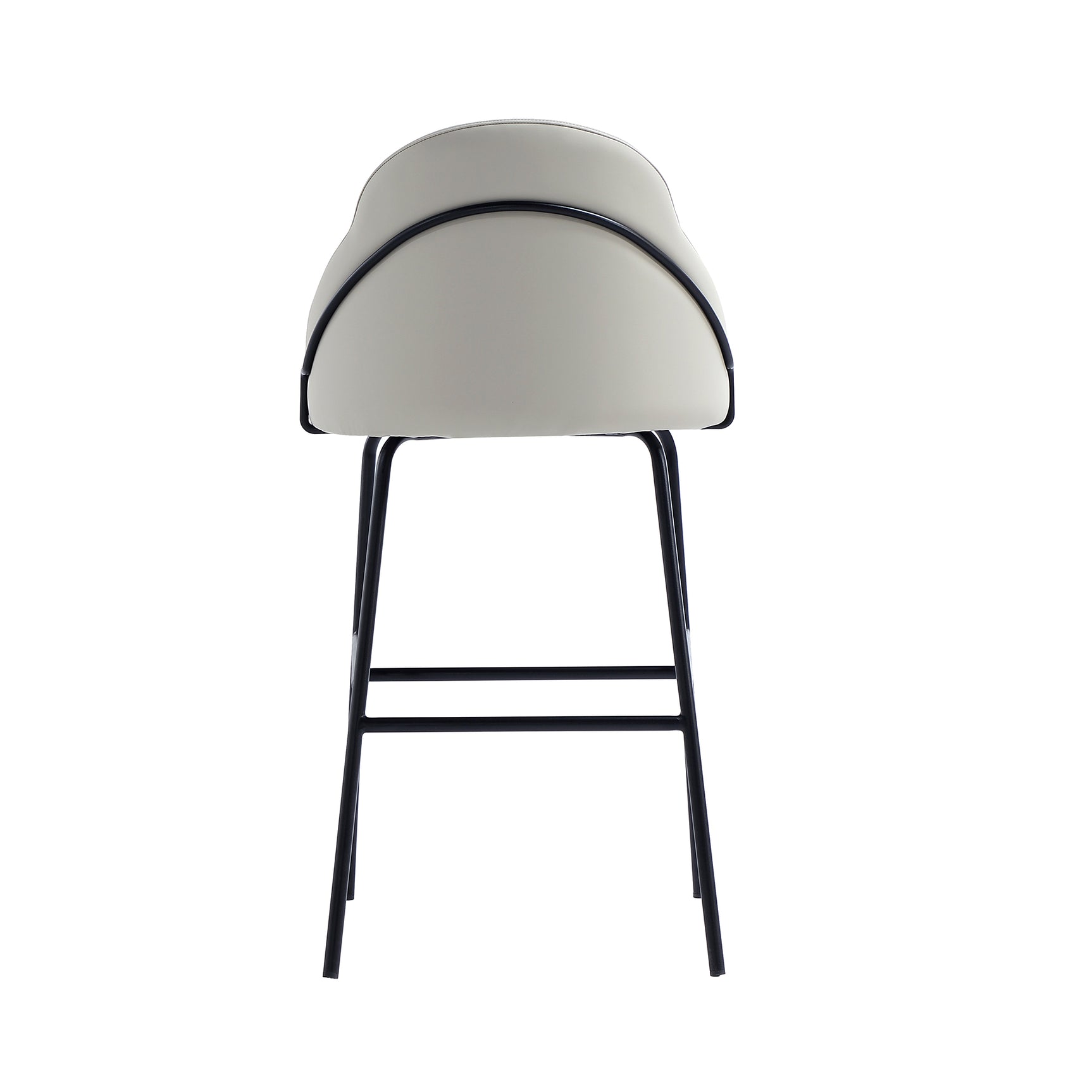 Gracie Barstool in Stone and Black - Ornate Home