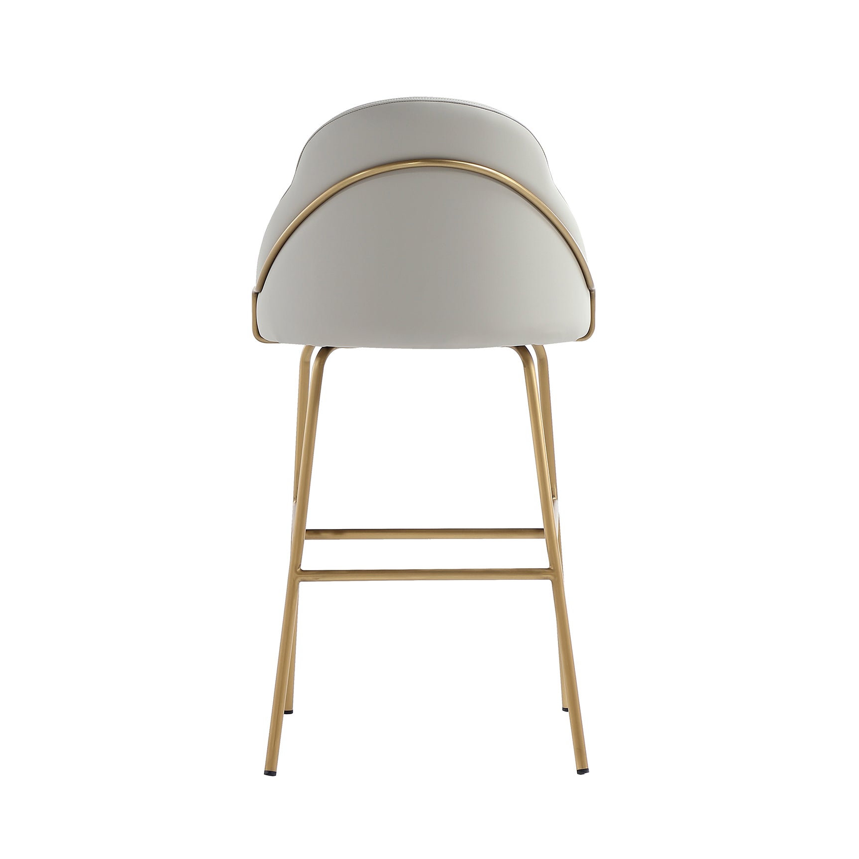 Gracie Barstool in Stone and Gold - Ornate Home