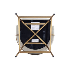 Gracie Barstool in Stone and Gold - Ornate Home