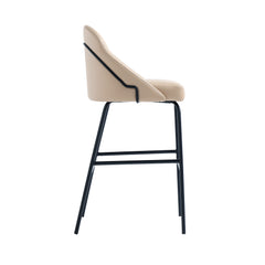 Gracie Barstool in Tan and Black - Ornate Home