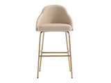 Gracie Barstool in Tan and Gold - Ornate Home