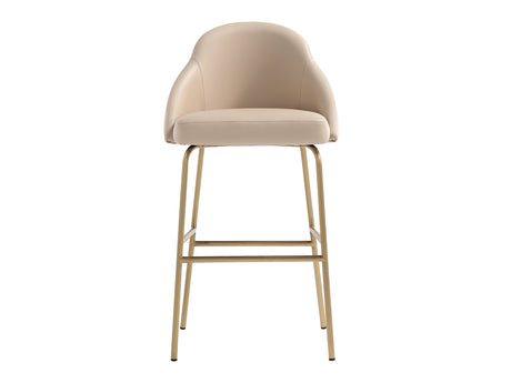 Gracie Barstool in Tan and Gold - Ornate Home