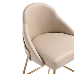 Gracie Barstool in Tan and Gold - Ornate Home