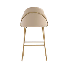 Gracie Barstool in Tan and Gold (set of 2) - Ornate Home