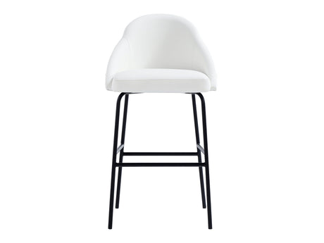 Gracie Barstool in White and Black - Ornate Home
