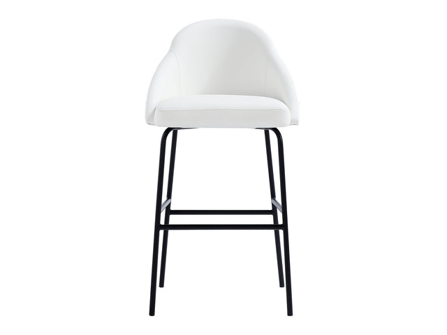 Gracie Barstool in White and Black - Ornate Home