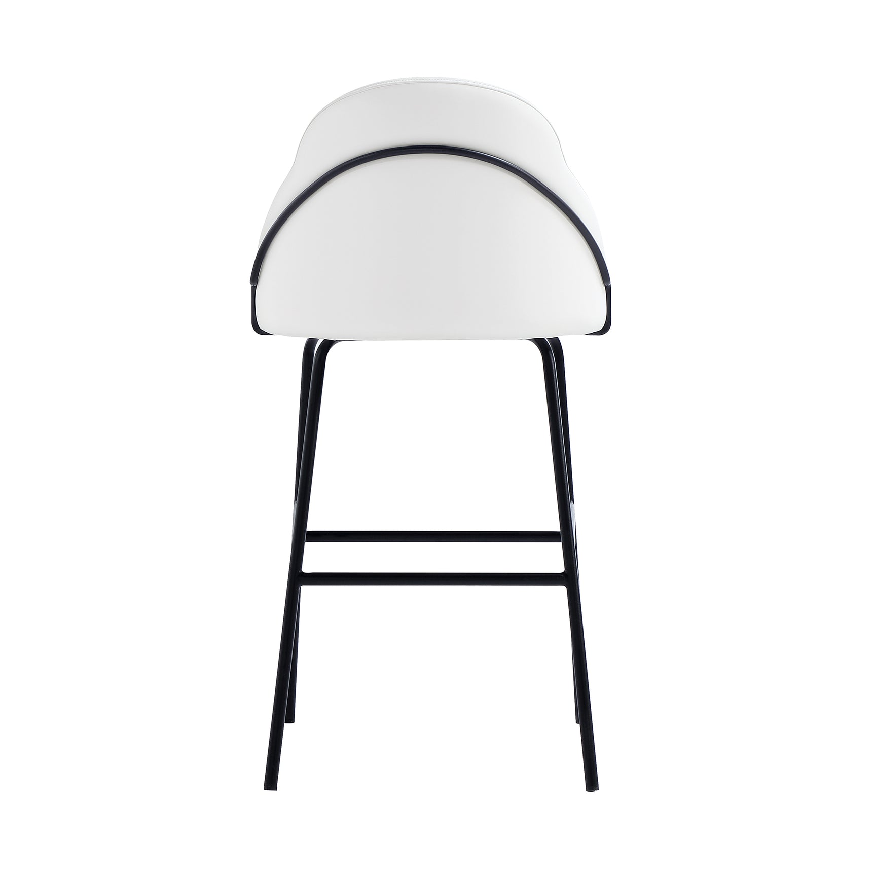 Gracie Barstool in White and Black - Ornate Home