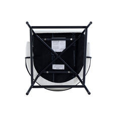 Gracie Barstool in White and Black - Ornate Home