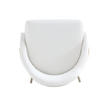 Gracie Barstool in White and Gold - Ornate Home