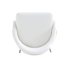 Gracie Barstool in White and Gold (set of 3) - Ornate Home