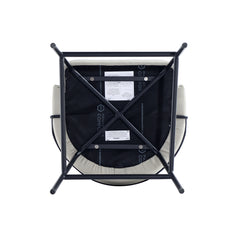 Gracie Counter Stool in Stone and Black - Ornate Home