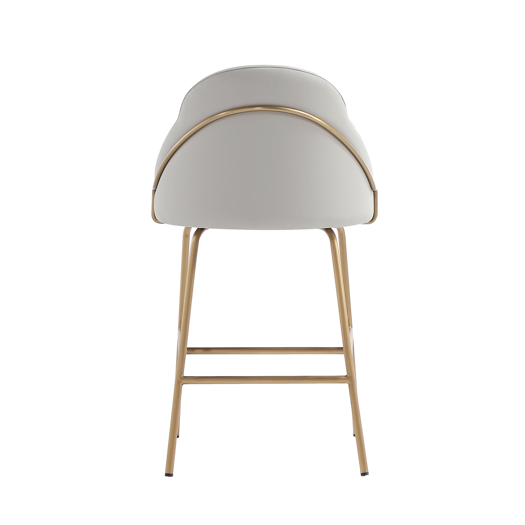 Gracie Counter Stool in Stone and Gold - Ornate Home