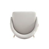 Gracie Counter Stool in Stone and Gold (set of 2) - Ornate Home