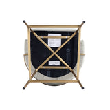 Gracie Counter Stool in Stone and Gold (set of 3) - Ornate Home