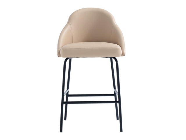 Gracie Counter Stool in Tan and Black - Ornate Home