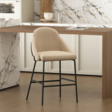 Gracie Counter Stool in Tan and Black - Ornate Home