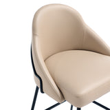 Gracie Counter Stool in Tan and Black - Ornate Home