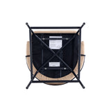 Gracie Counter Stool in Tan and Black (set of 3) - Ornate Home