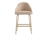 Gracie Counter Stool in Tan and Gold - Ornate Home