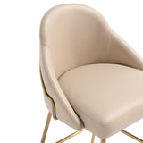 Gracie Counter Stool in Tan and Gold - Ornate Home