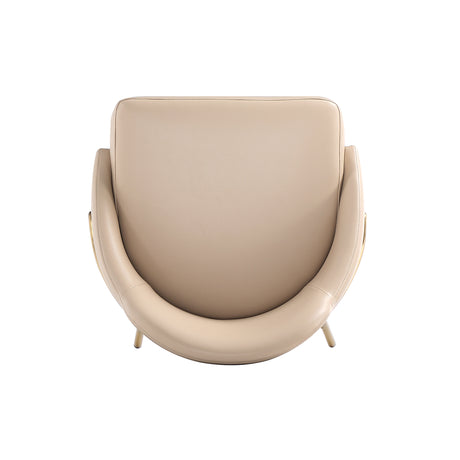 Gracie Counter Stool in Tan and Gold - Ornate Home