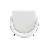 Gracie Counter Stool in White and Black (set of 3) - Ornate Home
