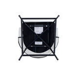 Gracie Counter Stool in White and Black (set of 3) - Ornate Home