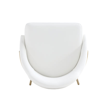 Gracie Counter Stool in White and Gold (set of 2) - Ornate Home