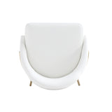 Gracie Counter Stool in White and Gold (set of 3) - Ornate Home