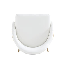 Gracie Counter Stool in White and Gold (set of 3) - Ornate Home