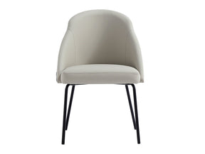 Gracie Dining Chair in Stone and Black - Ornate Home