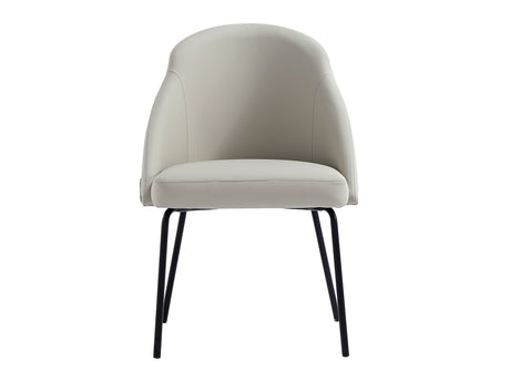 Gracie Dining Chair in Stone and Black - Ornate Home