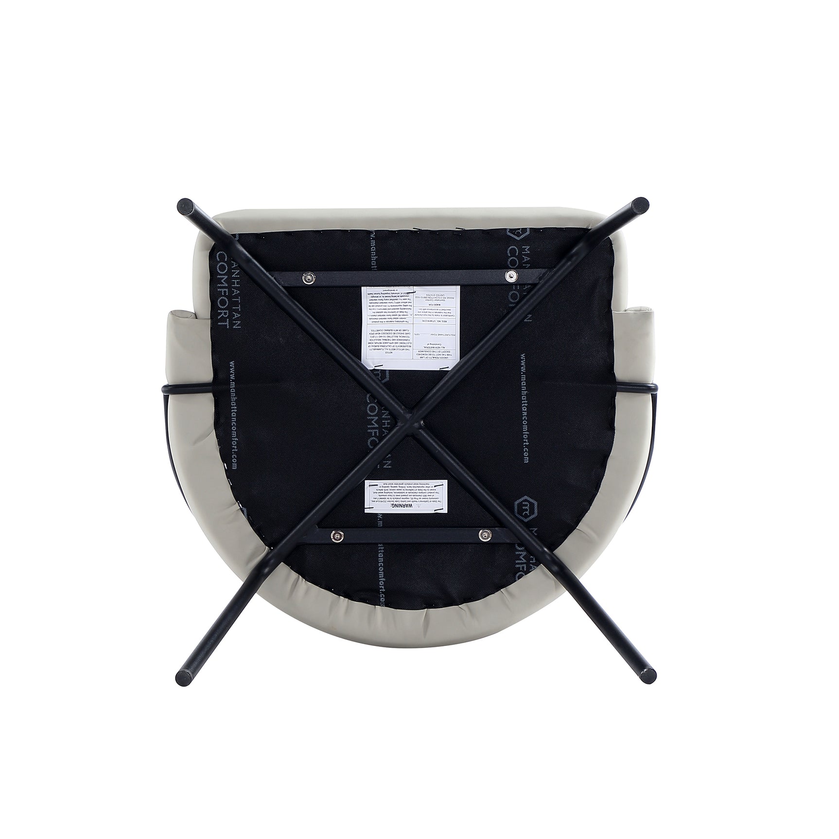 Gracie Dining Chair in Stone and Black - Ornate Home