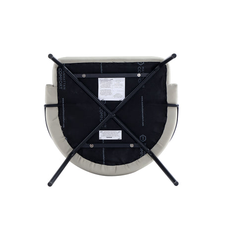 Gracie Dining Chair in Stone and Black (set of 2) - Ornate Home