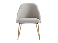 Gracie Dining Chair in Stone and Gold - Ornate Home