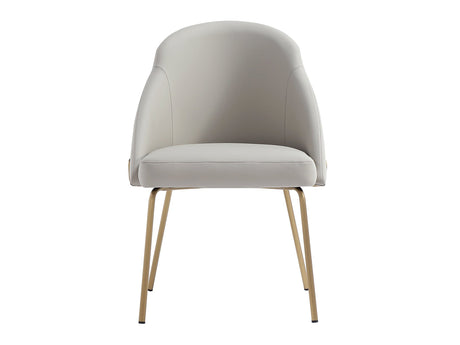 Gracie Dining Chair in Stone and Gold - Ornate Home
