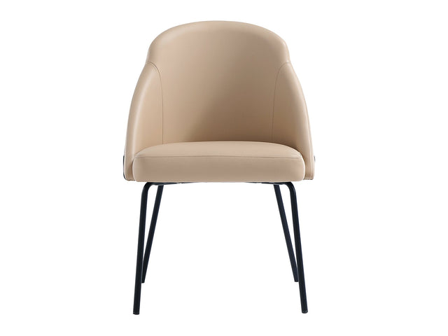 Gracie Dining Chair in Tan and Black - Ornate Home