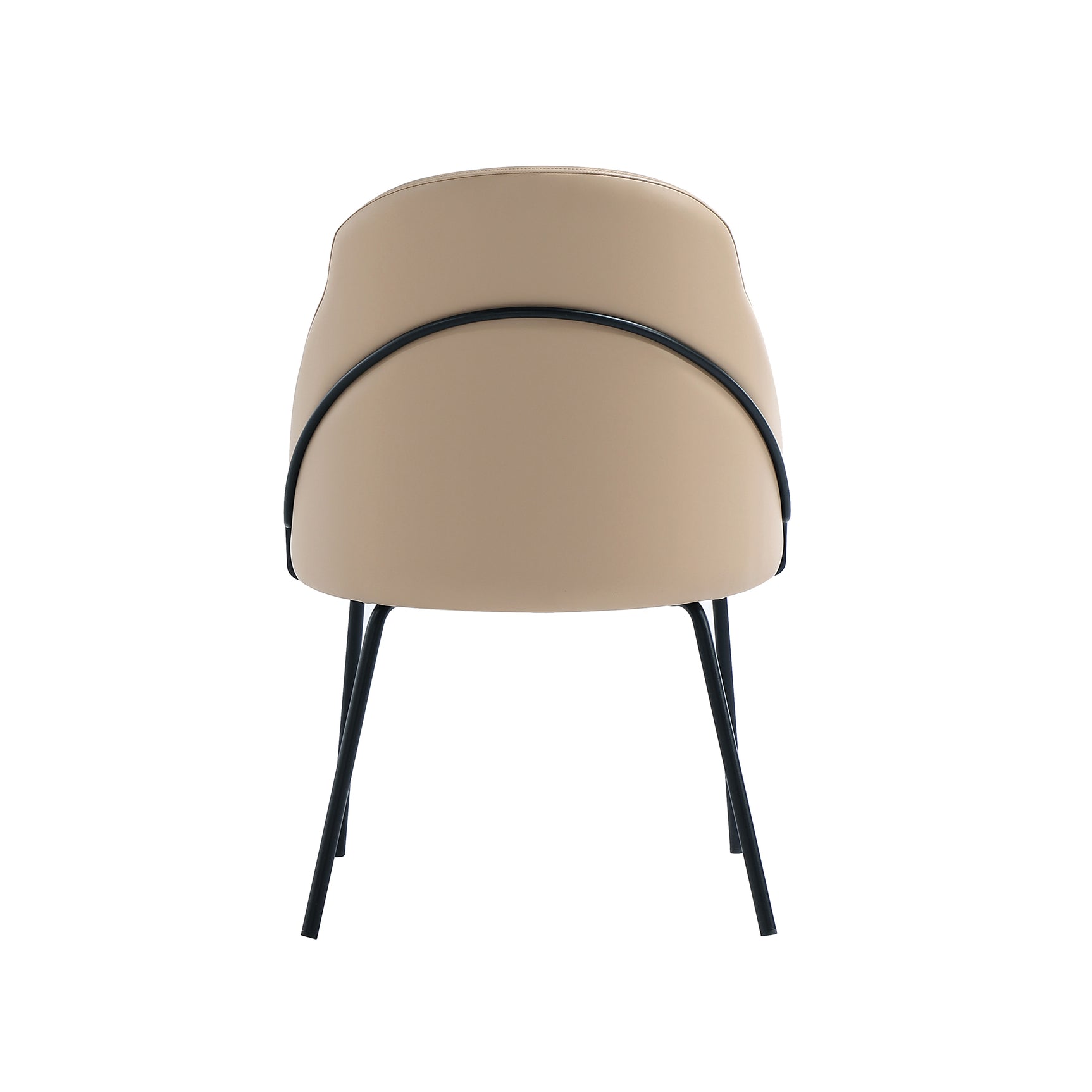 Gracie Dining Chair in Tan and Black (set of 2) - Ornate Home