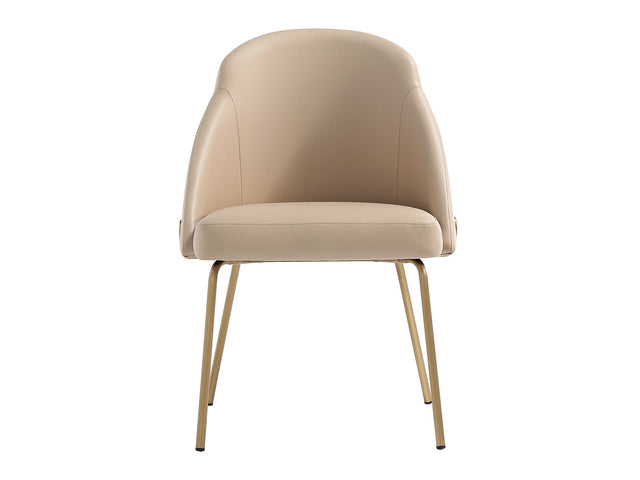 Gracie Dining Chair in Tan and Gold - Ornate Home