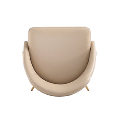 Gracie Dining Chair in Tan and Gold - Ornate Home