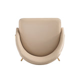 Gracie Dining Chair in Tan and Gold (set of 2) - Ornate Home