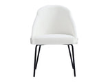 Gracie Dining Chair in White and Black - Ornate Home
