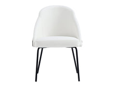 Gracie Dining Chair in White and Black - Ornate Home