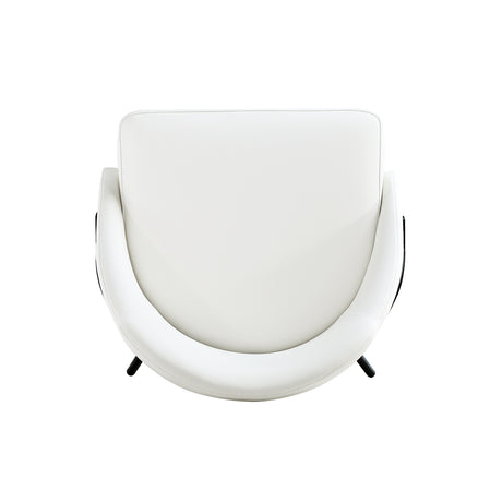 Gracie Dining Chair in White and Black - Ornate Home