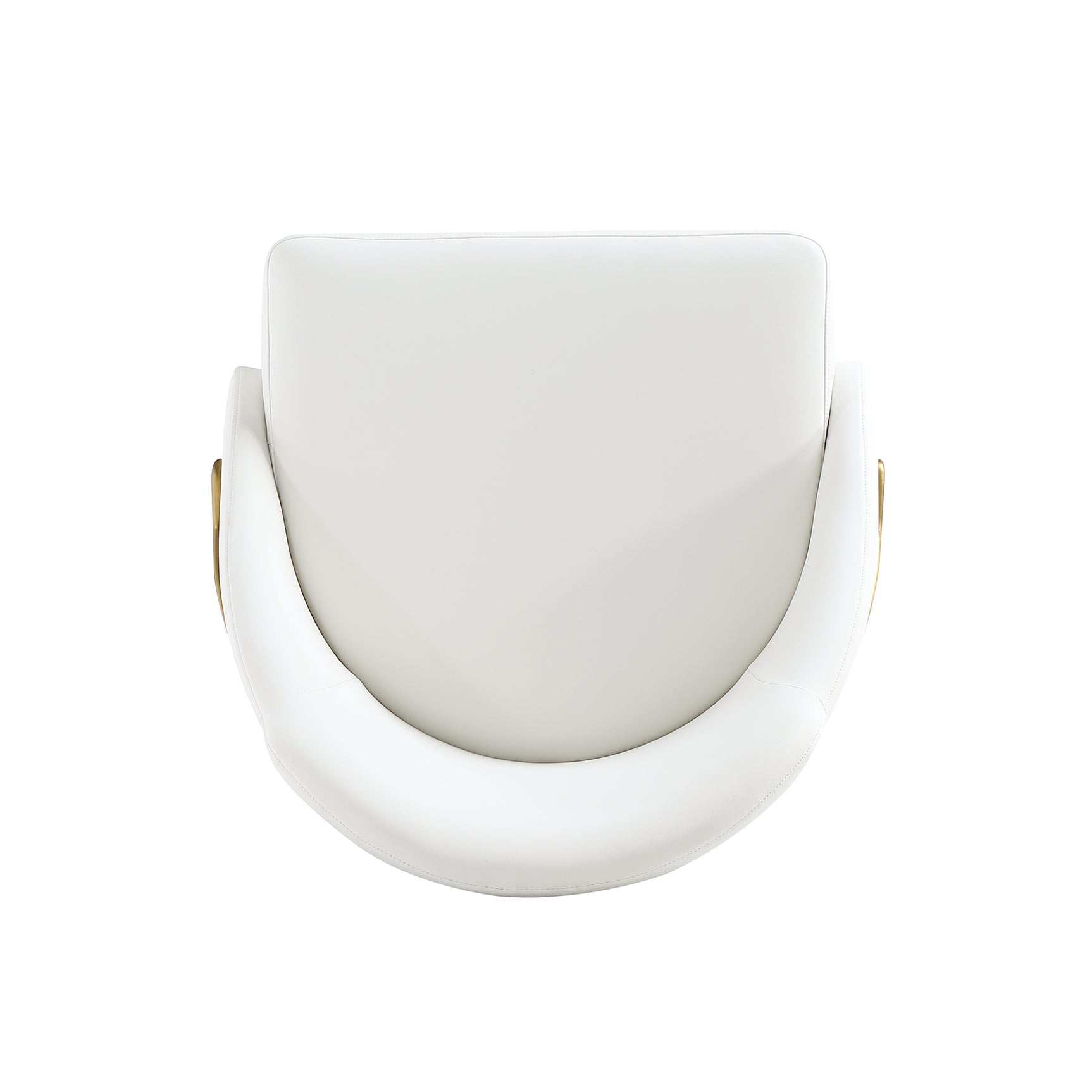Gracie Dining Chair in White and Gold - Ornate Home