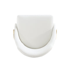 Gracie Dining Chair in White and Gold - Ornate Home