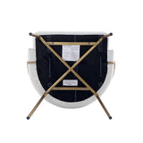 Gracie Dining Chair in White and Gold (set of 4) - Ornate Home