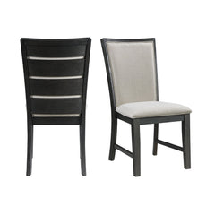 Grady Black Dining Slat Back Side Chair (Set of 2) - Ornate Home