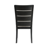Grady Black Dining Slat Back Side Chair (Set of 2) - Ornate Home