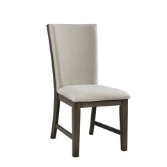 Grady Brown 7-Piece Dining Set with Table & Six Upholstered Side Chairs